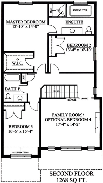 The yorkshire - Upper Floor - Floorplan